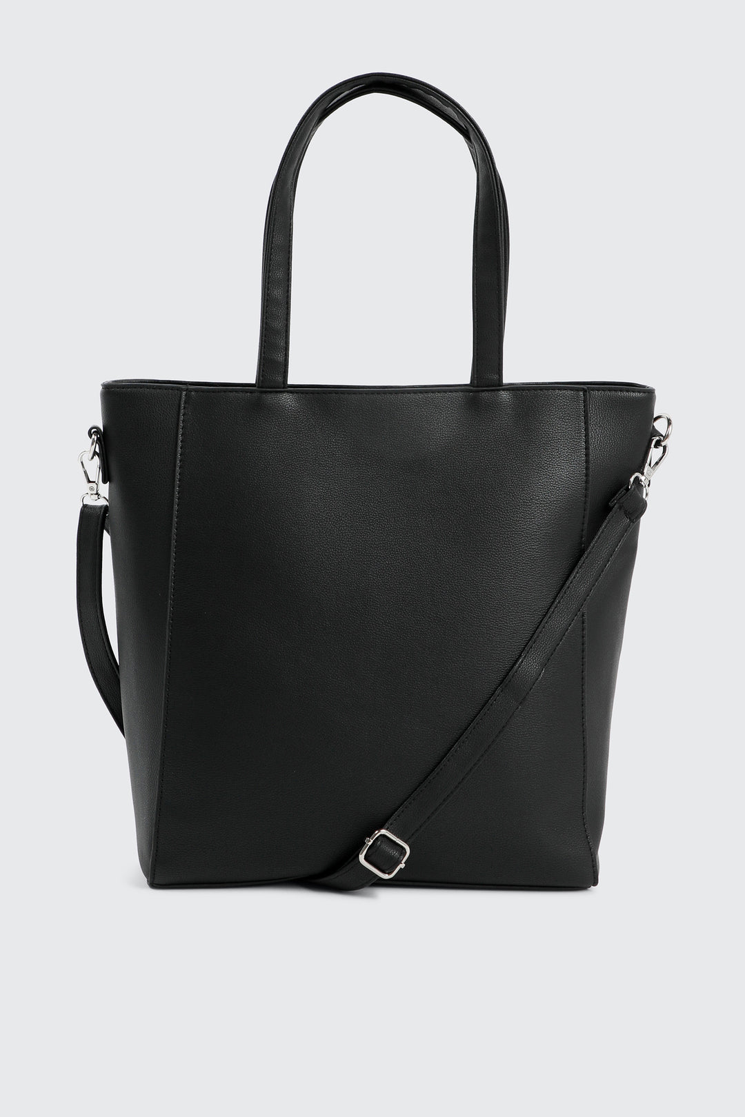 Minimalist Faux Leather Tote Bag