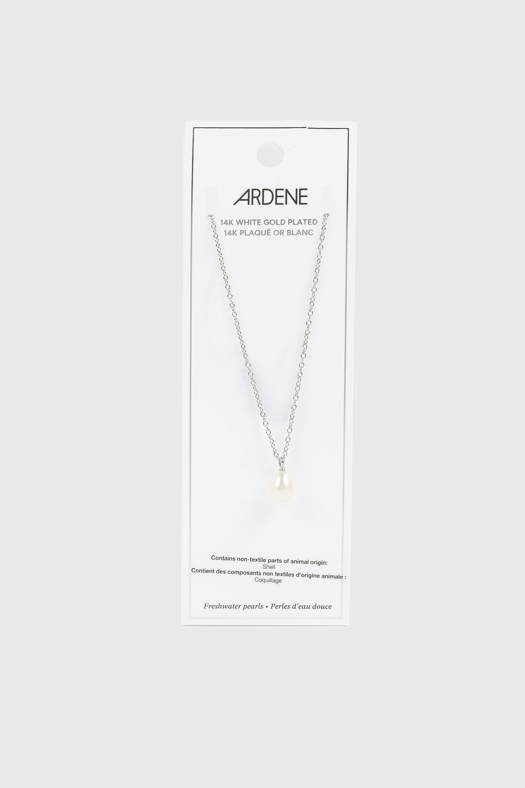 14K Gold Plated Pearl Pendant Necklace