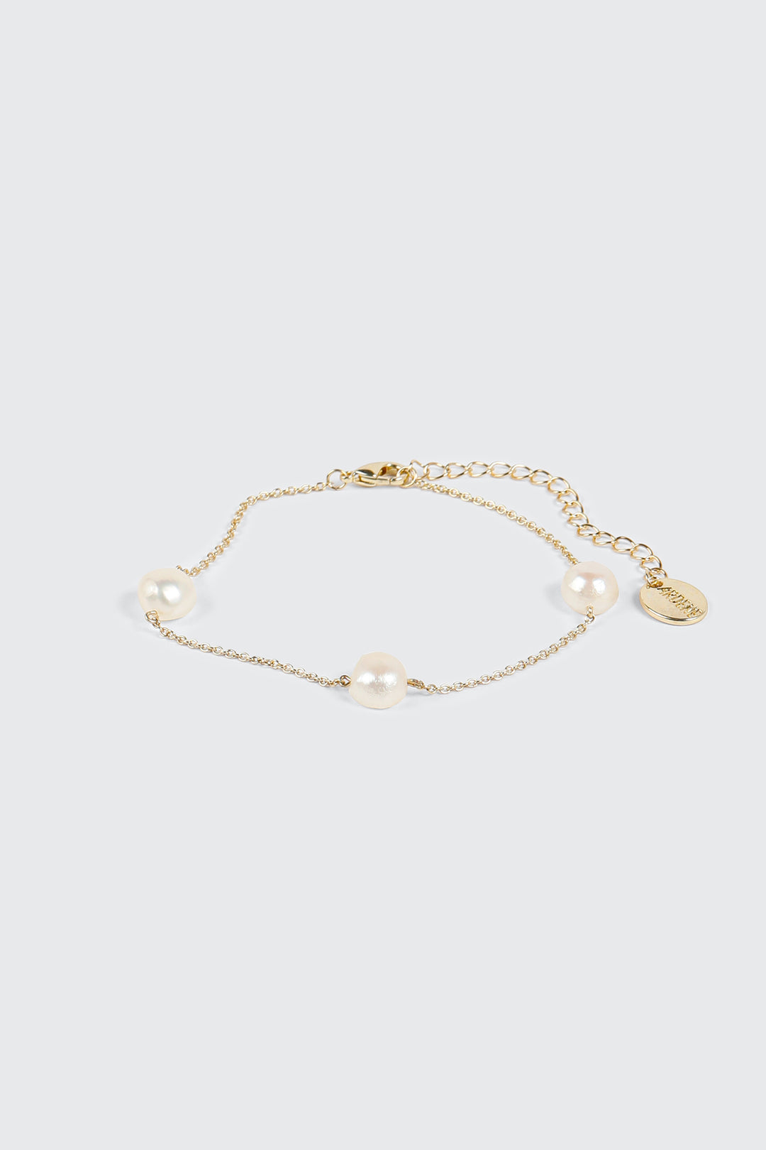 14K Gold Plated Pearl Bracelet