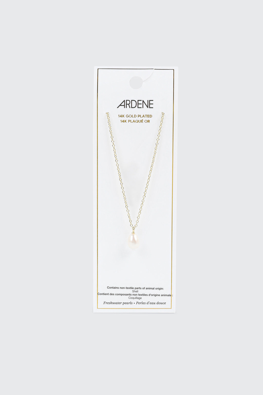 14K Gold Plated Pearl Necklace