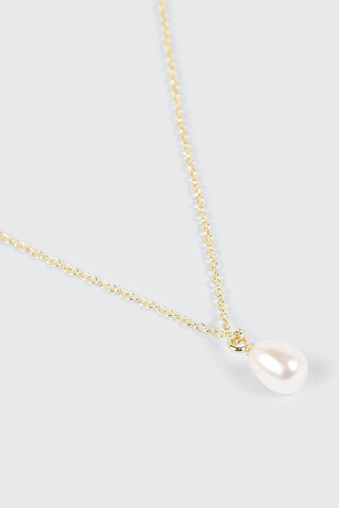 14K Gold Plated Pearl Necklace