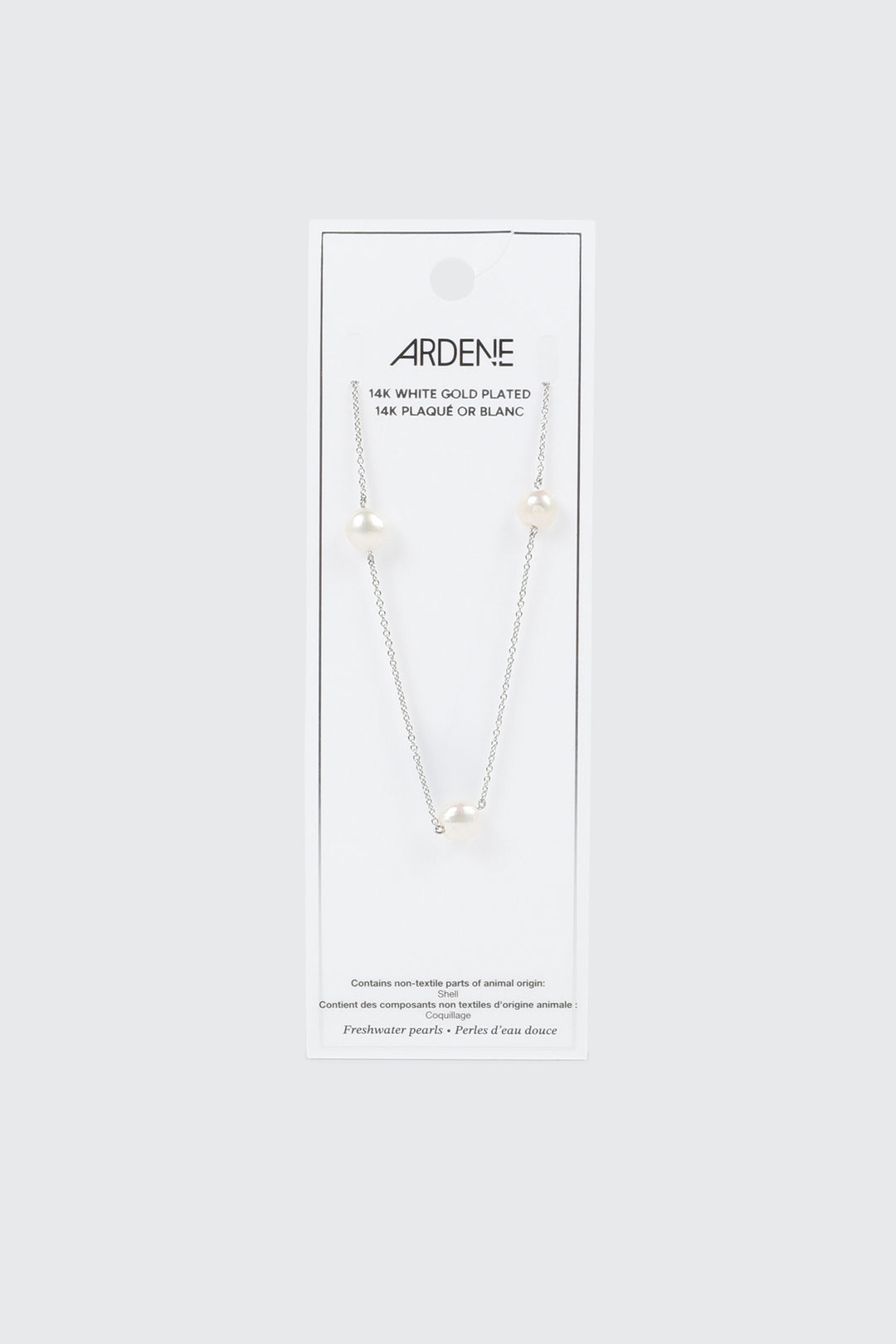 Collier plaqué or blanc 14 carats
