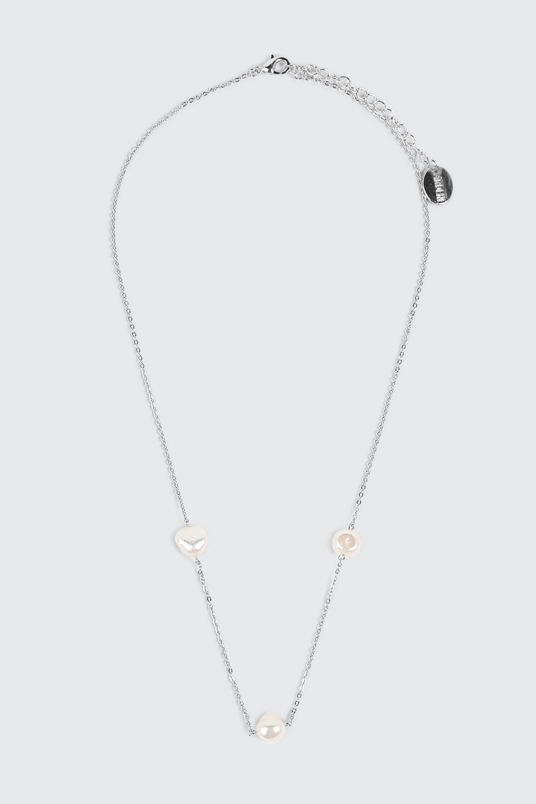 Collier plaqué or blanc 14 carats