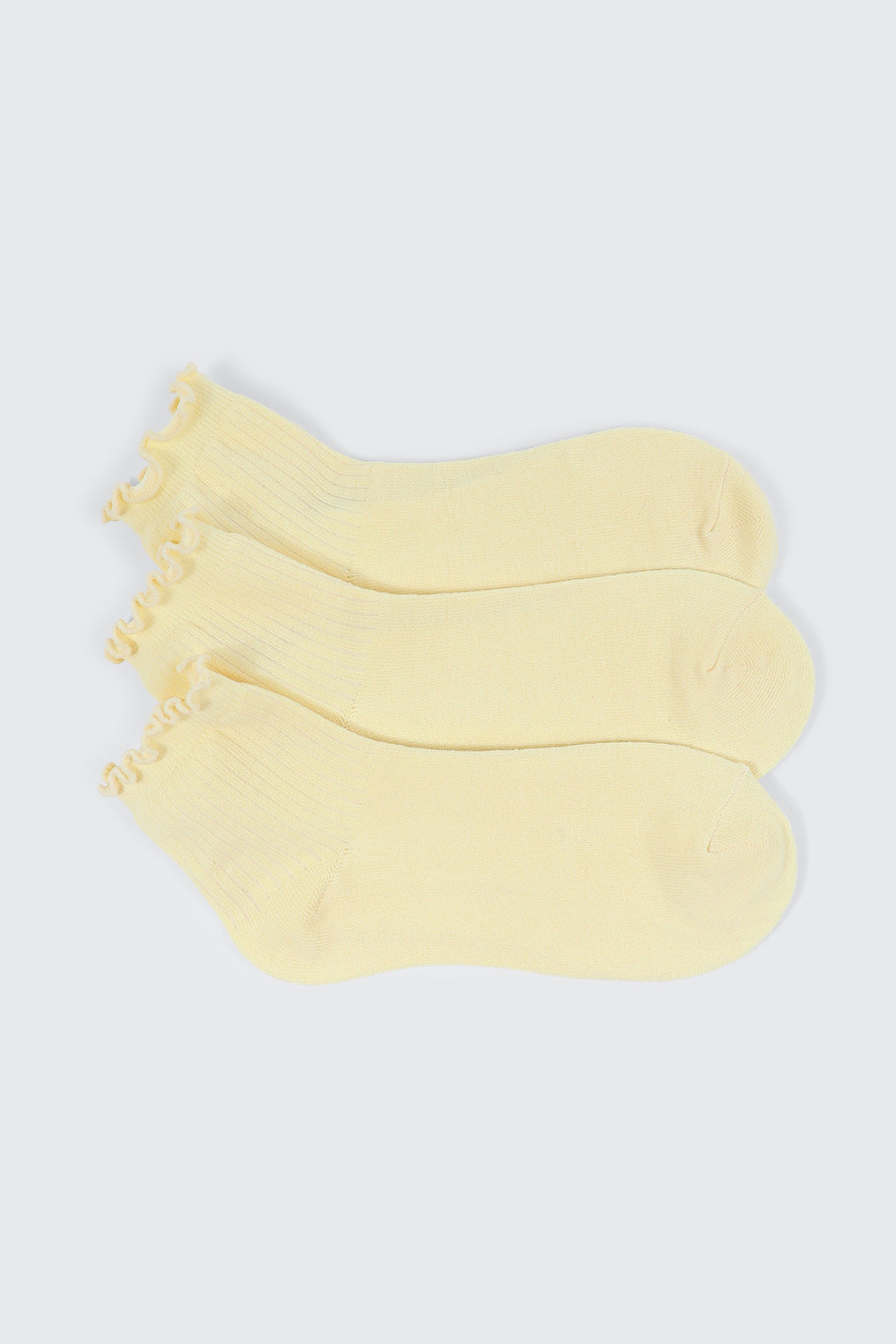 3 paires de chaussettes courtes à frisons