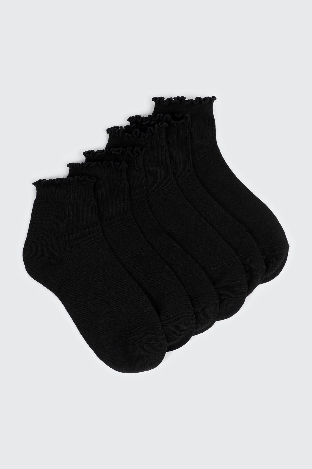 3 paires de chaussettes courtes à frisons