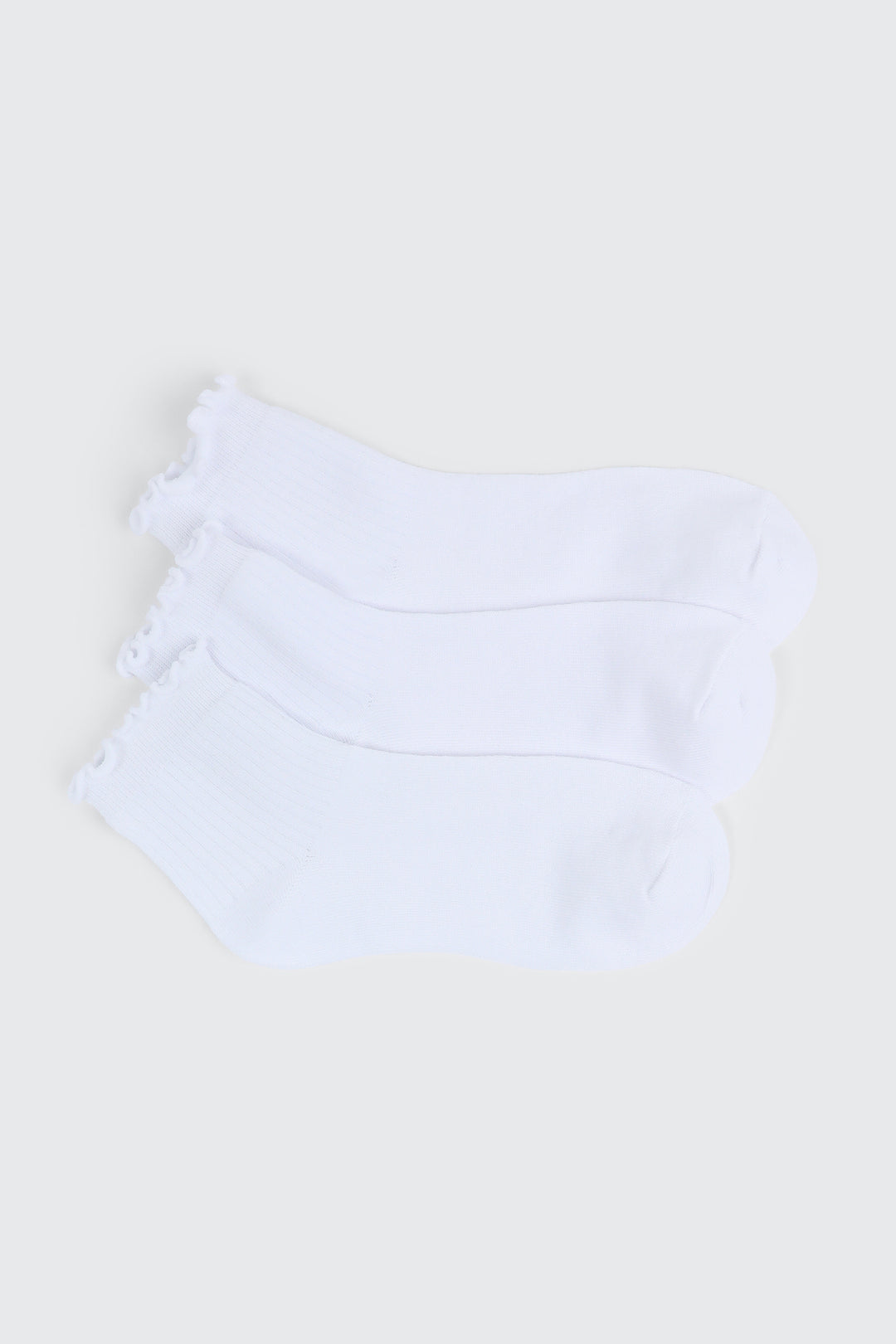 3 paires de chaussettes courtes à frisons