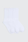 3-Pack Ribbed Crew Socks