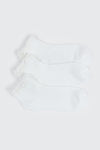 3-Pack Demi Crew Socks with Frills