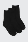 3-Pack Bamboo Rayon Crew Socks