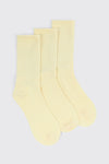 3-Pack Ribbed Crew Socks