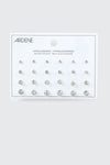 12-Pack Crystal Stud Earrings
