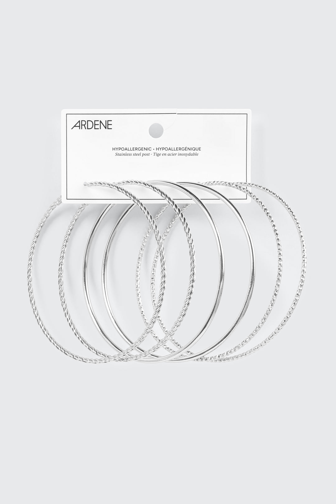 3-Pack Large Hoop Earrings