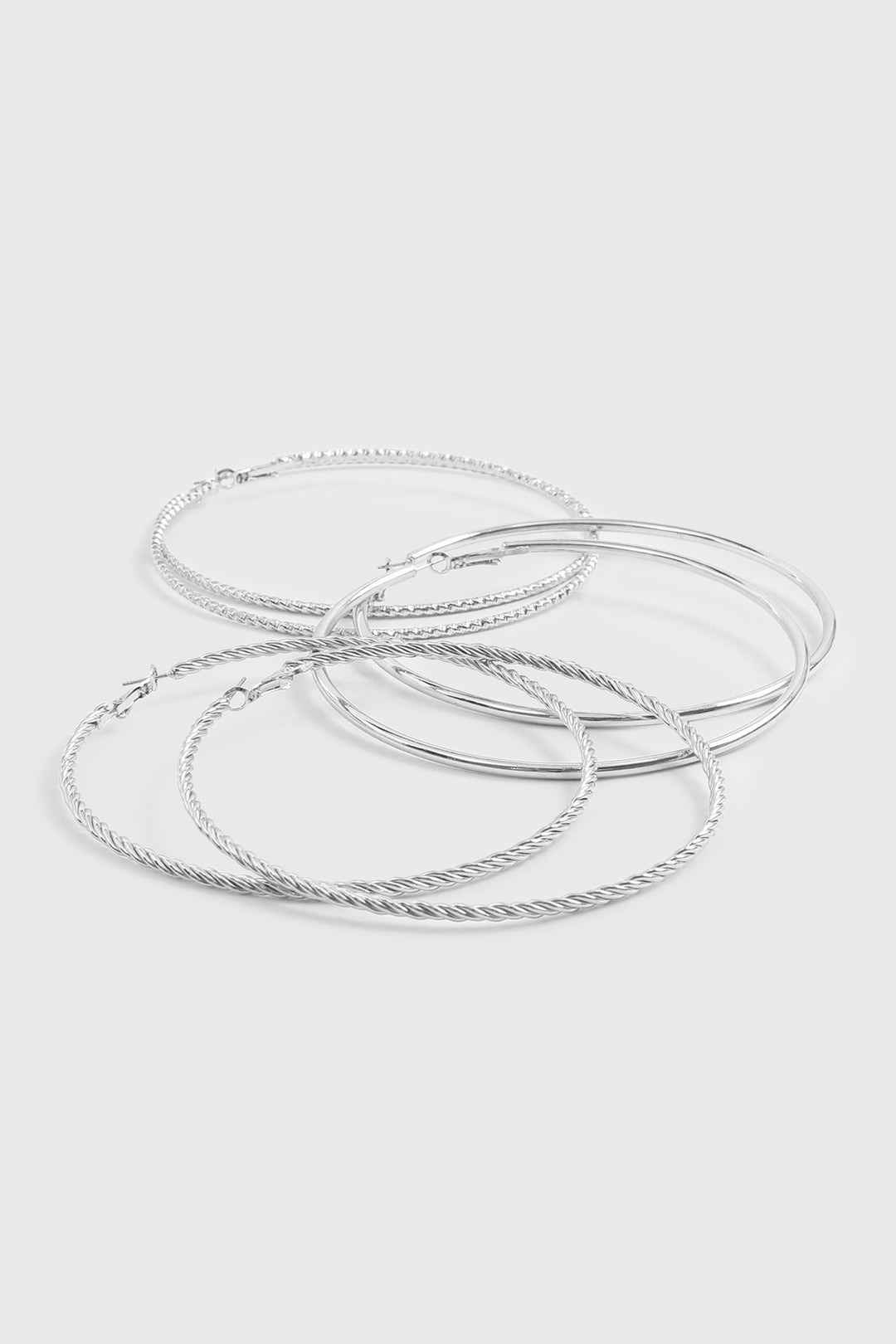 3-Pack Large Hoop Earrings