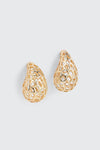 Boucles d'oreilles gouttes ajourées
