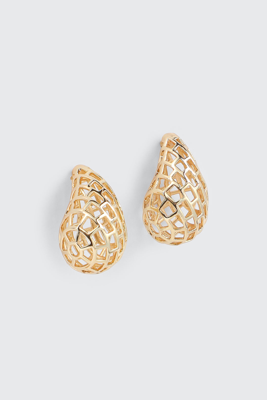 Boucles d'oreilles gouttes ajourées