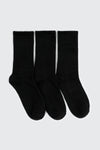 3-Pack Rib Crew Socks