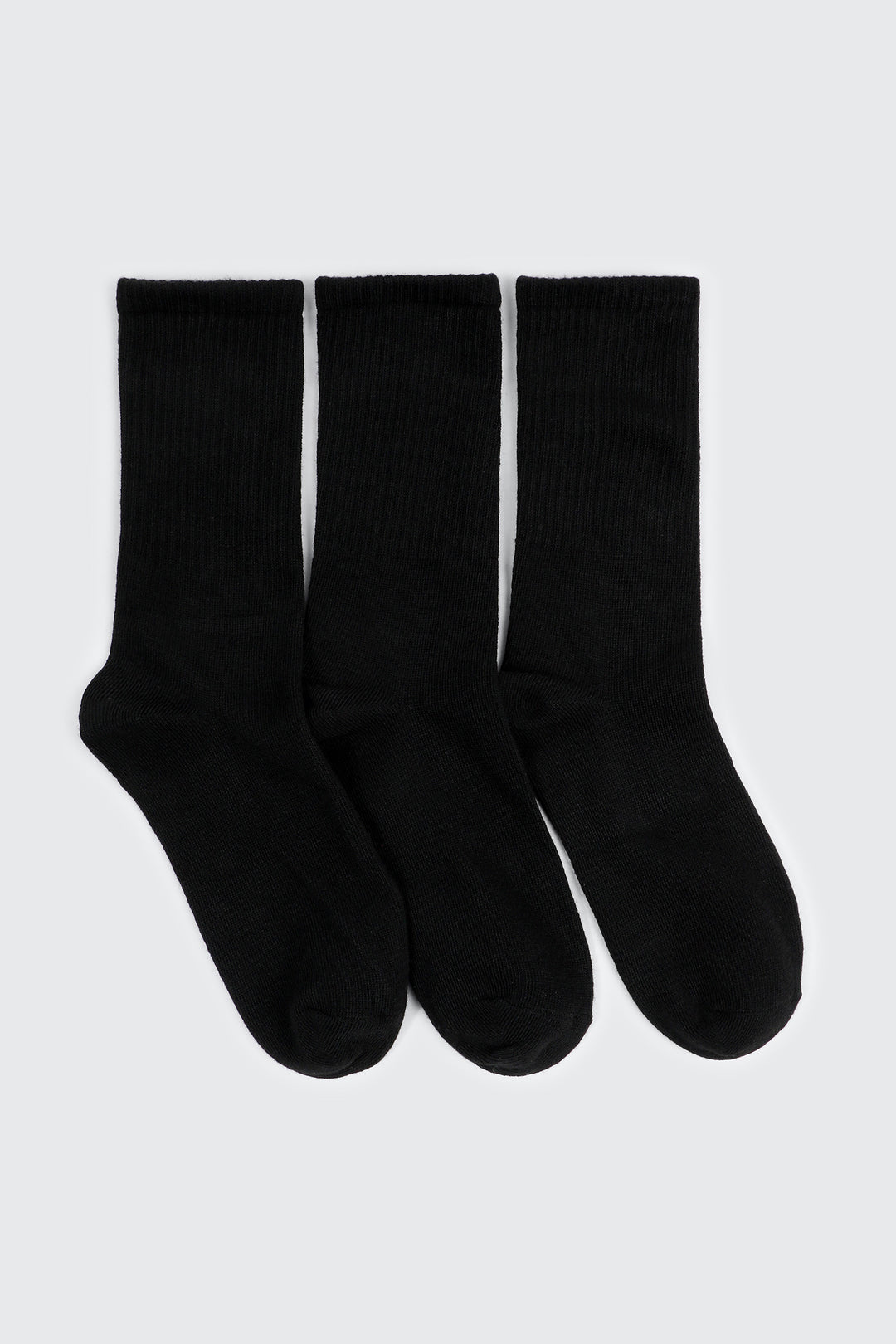 3-Pack Rib Crew Socks