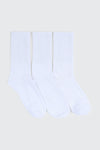 3-Pack Rib Crew Socks