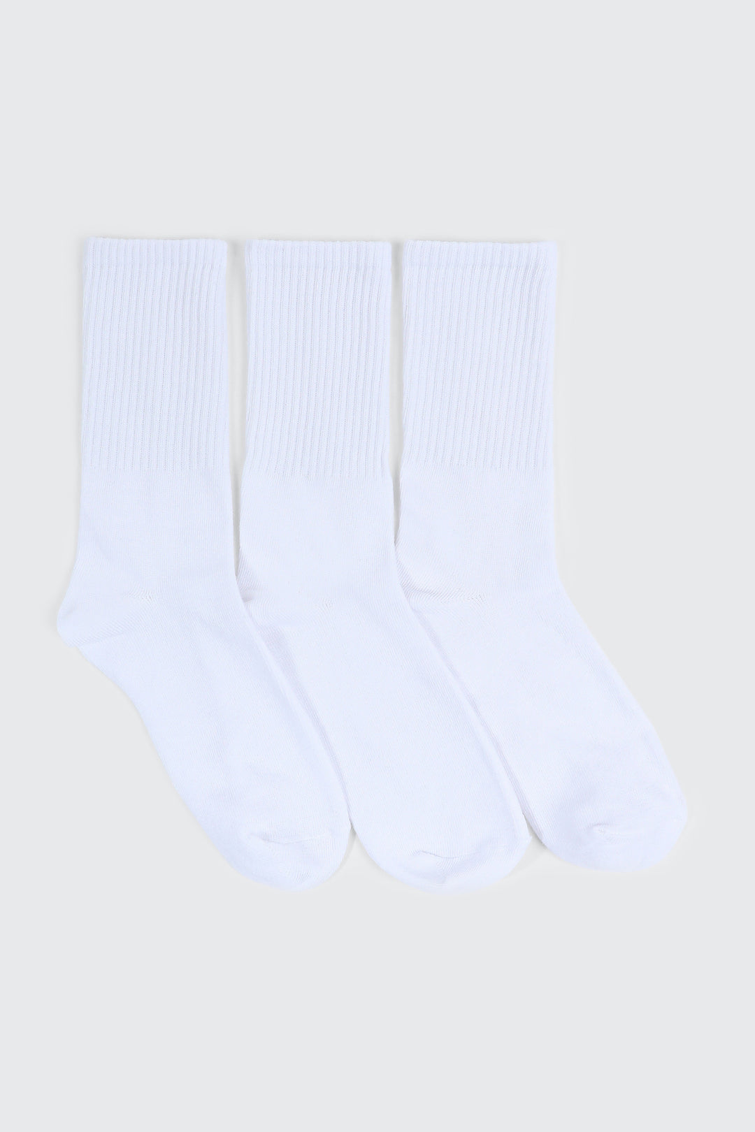 3-Pack Rib Crew Socks