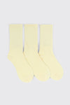 3 paires de chaussettes côtelées