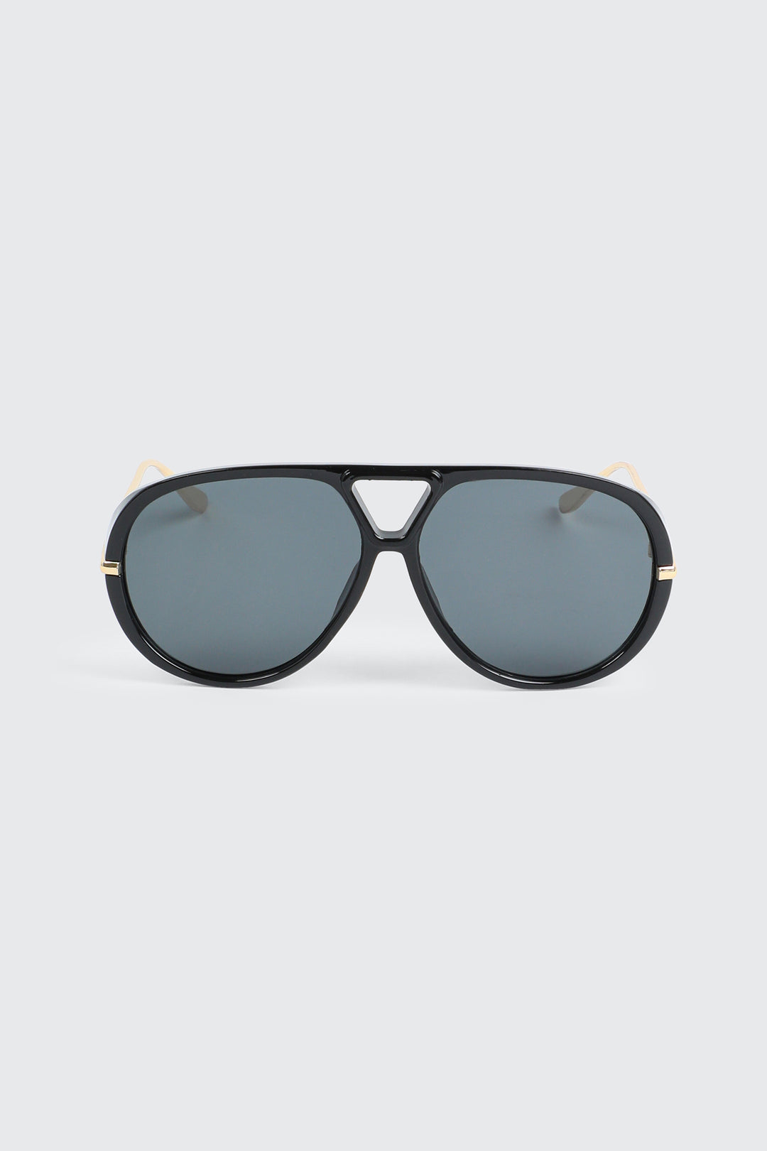 Round Aviator Oversized Sunglasses