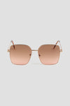 Grandes lunettes de soleil carrées