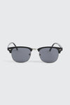 Metal Browline Clubmaster Sunglasses