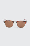 Metal Browline Clubmaster Sunglasses