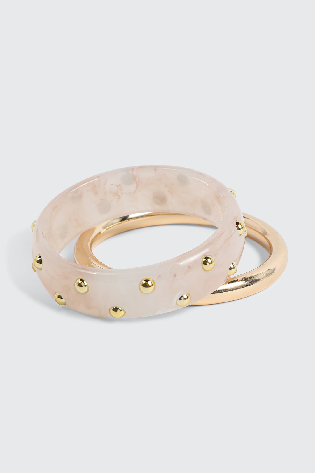 2-Pack Resin & Metal Bangles