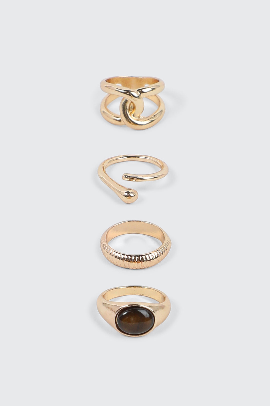 4-Pack Statement Rings