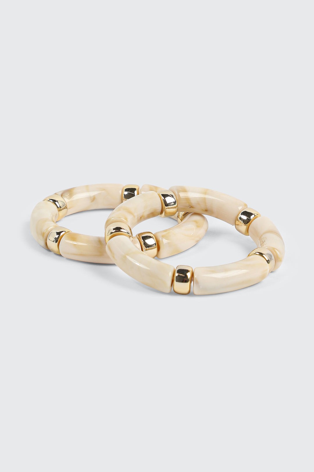 2-Pack Marble Stretch Bracelets