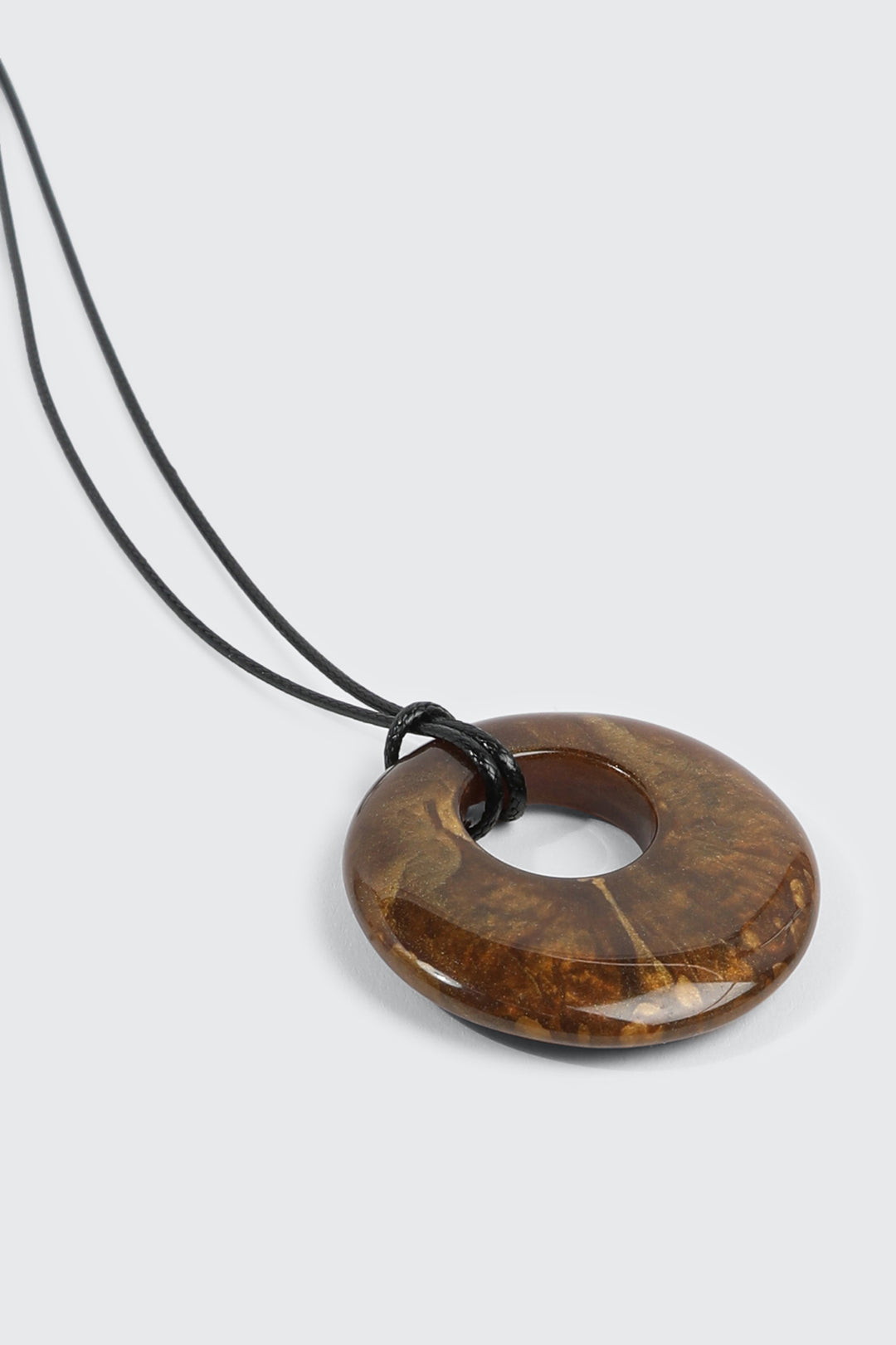 Donut Pendant Cord Necklace