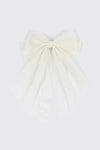 Barrette boucle en tulle surdimensionnée
