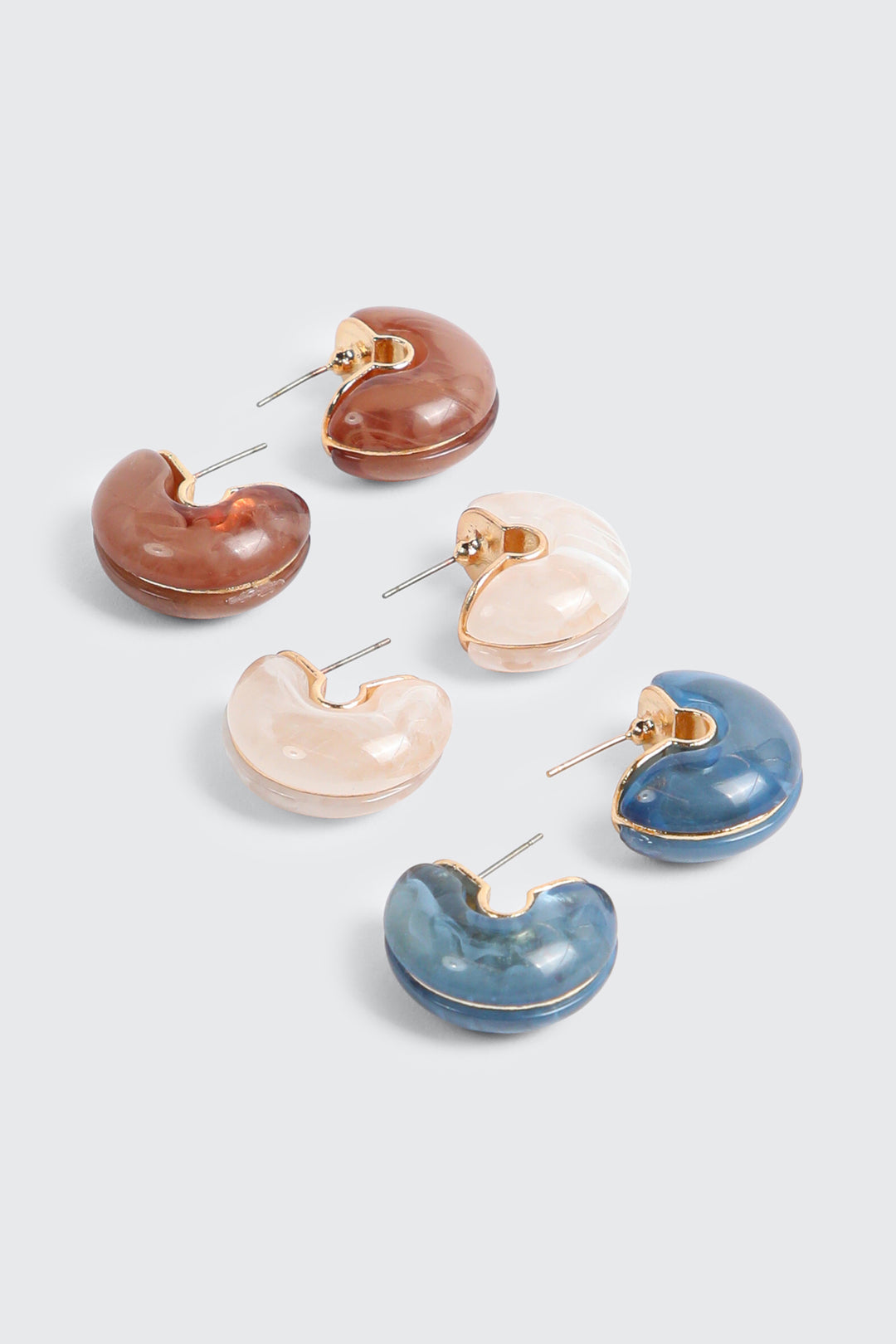 3-Pack Colorful Thick Hoops