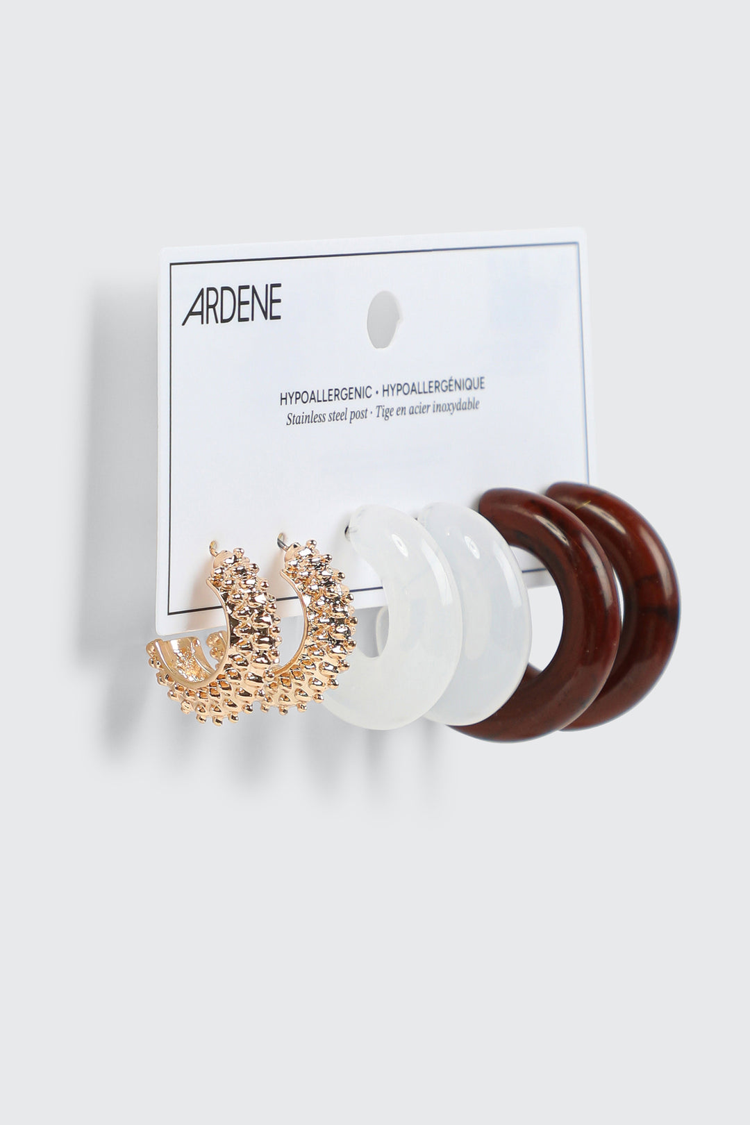 3-Pack Hoop Earrings