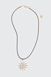 Swirl Sun Cord Necklace