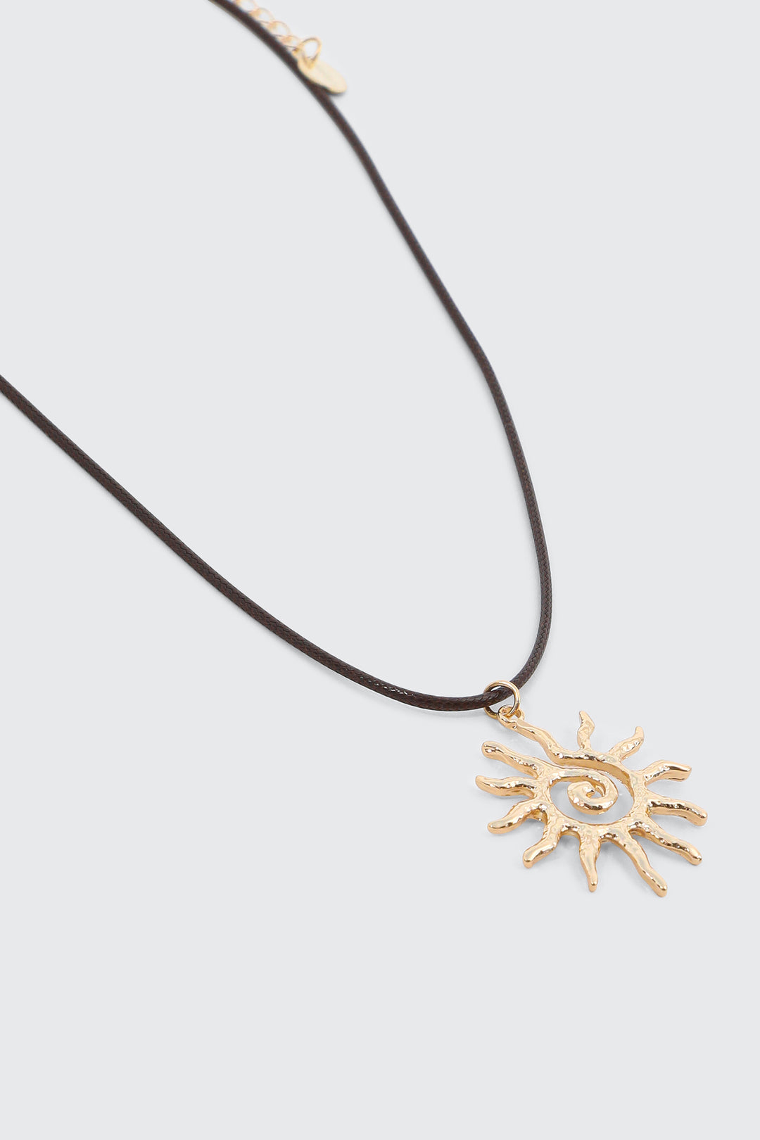 Swirl Sun Cord Necklace