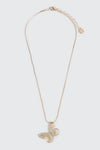 Gold Toned Butterfky Necklace