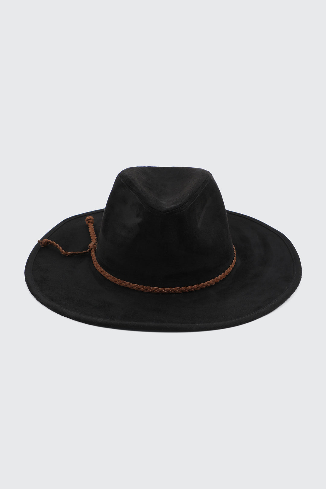 Fedora Hat with Faux Suede Cord