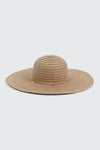 Chapeau de paille à breloques coquillages