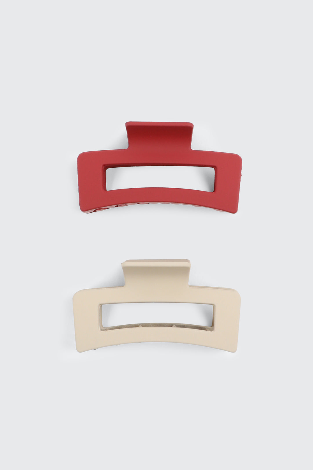 2-Pack Cutout Rectangular Hair Claws