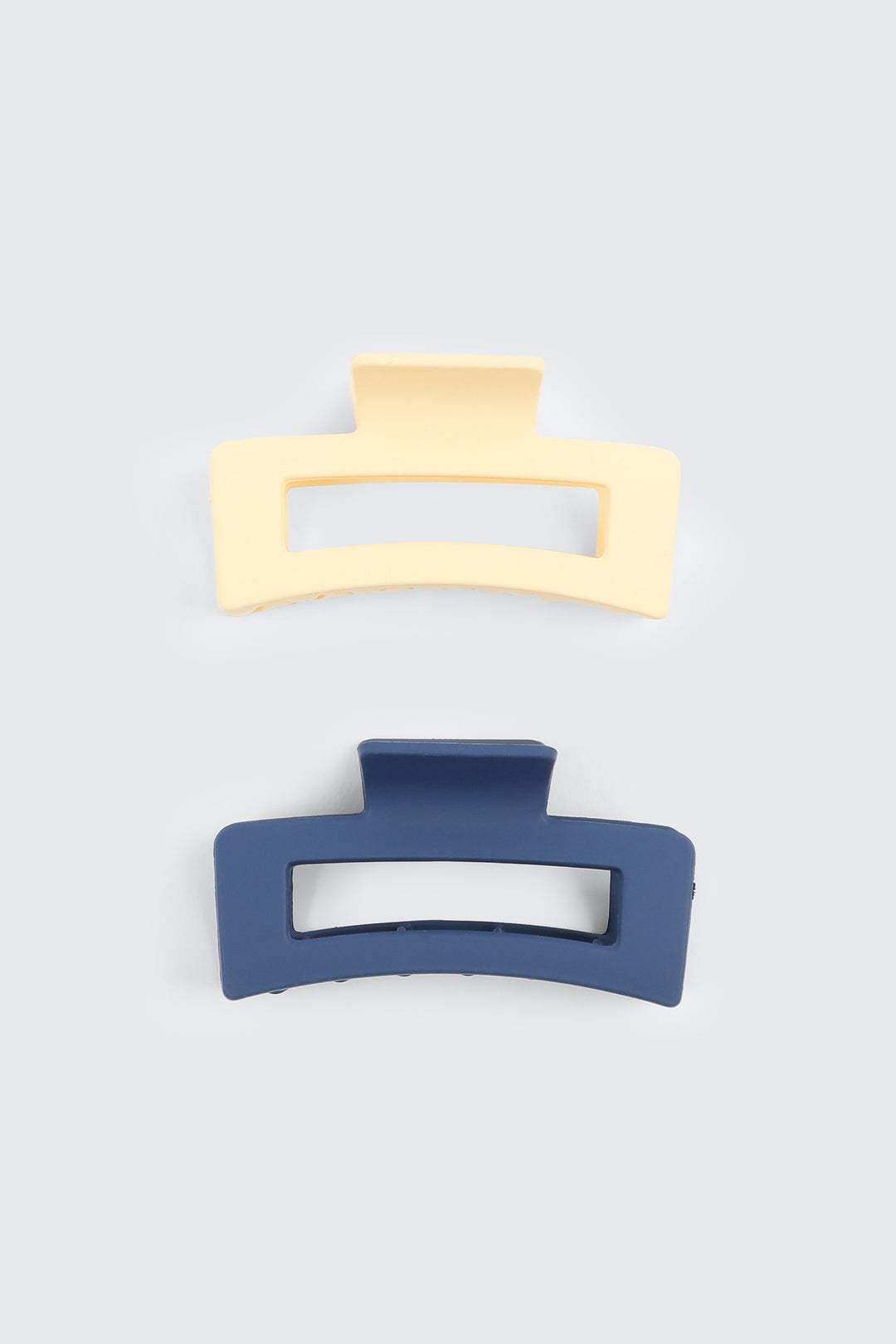 2-Pack Cutout Rectangular Hair Claws