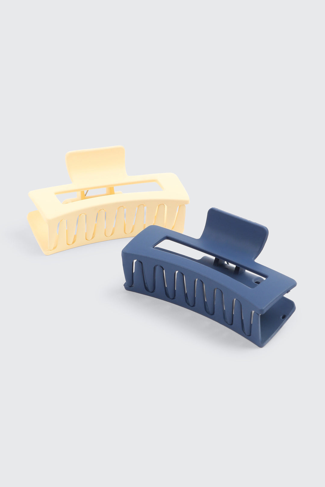 2-Pack Cutout Rectangular Hair Claws