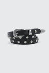 Ceinture cloutée à pointe en métal