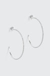 Large Rhinestone Hoop Earrings