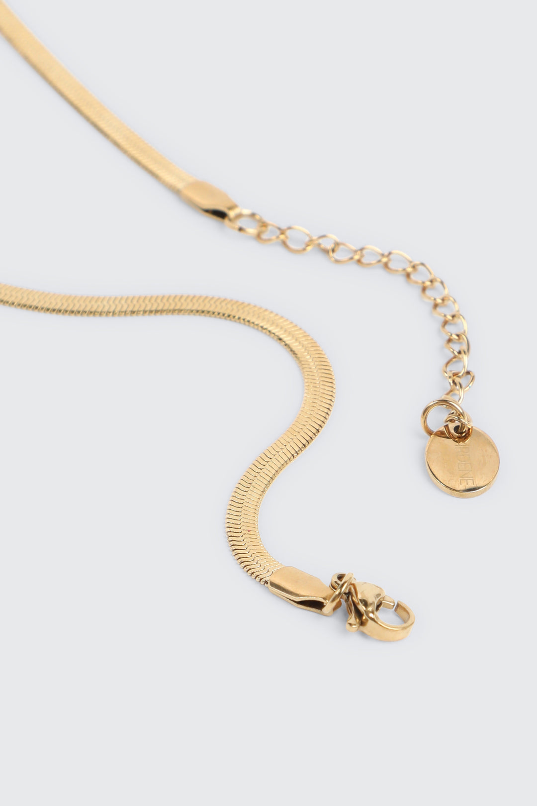 Stainless Steel Herringbone Chain Necklace