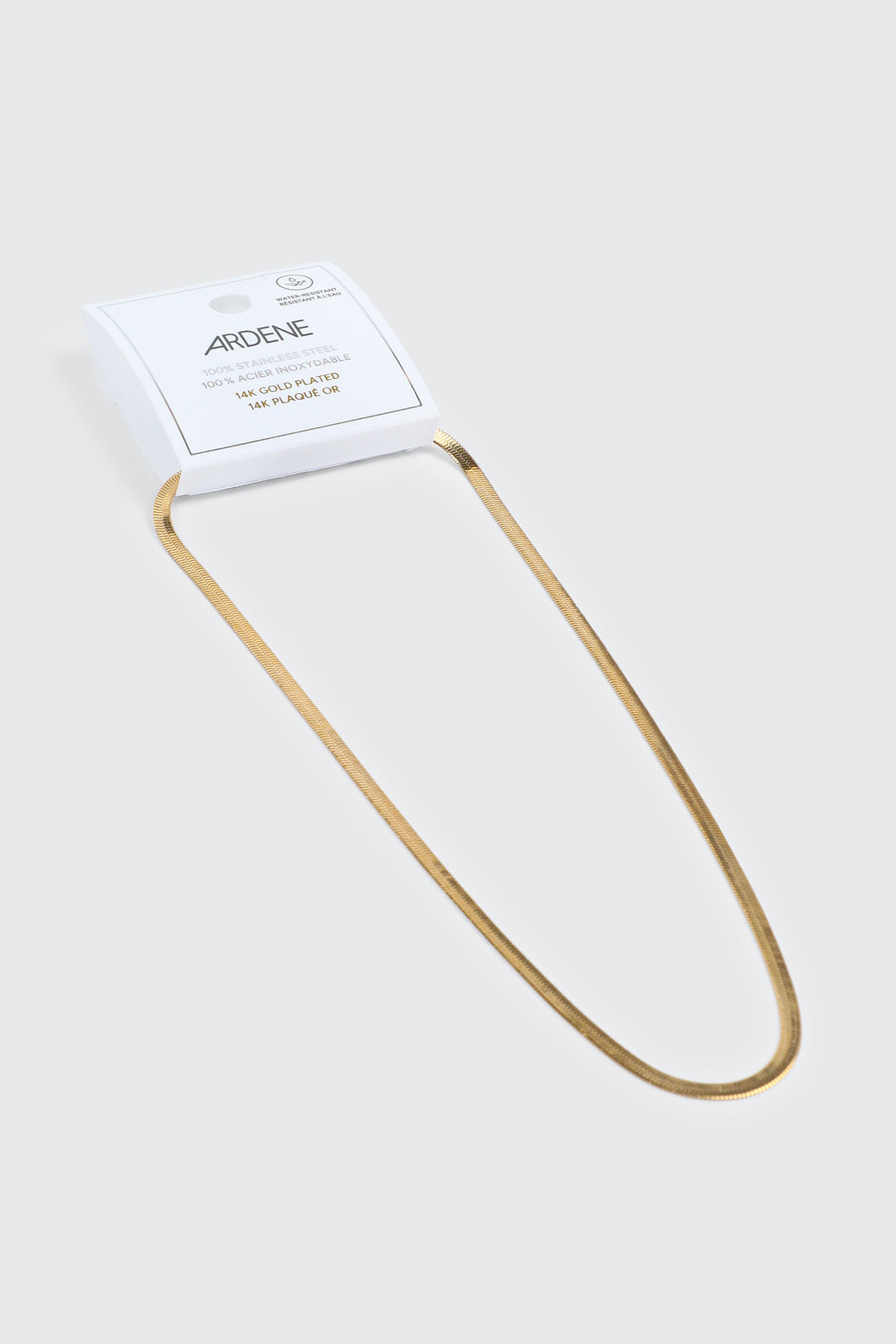 Stainless Steel Herringbone Chain Necklace