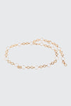 Hammered Round Link Chain Belt