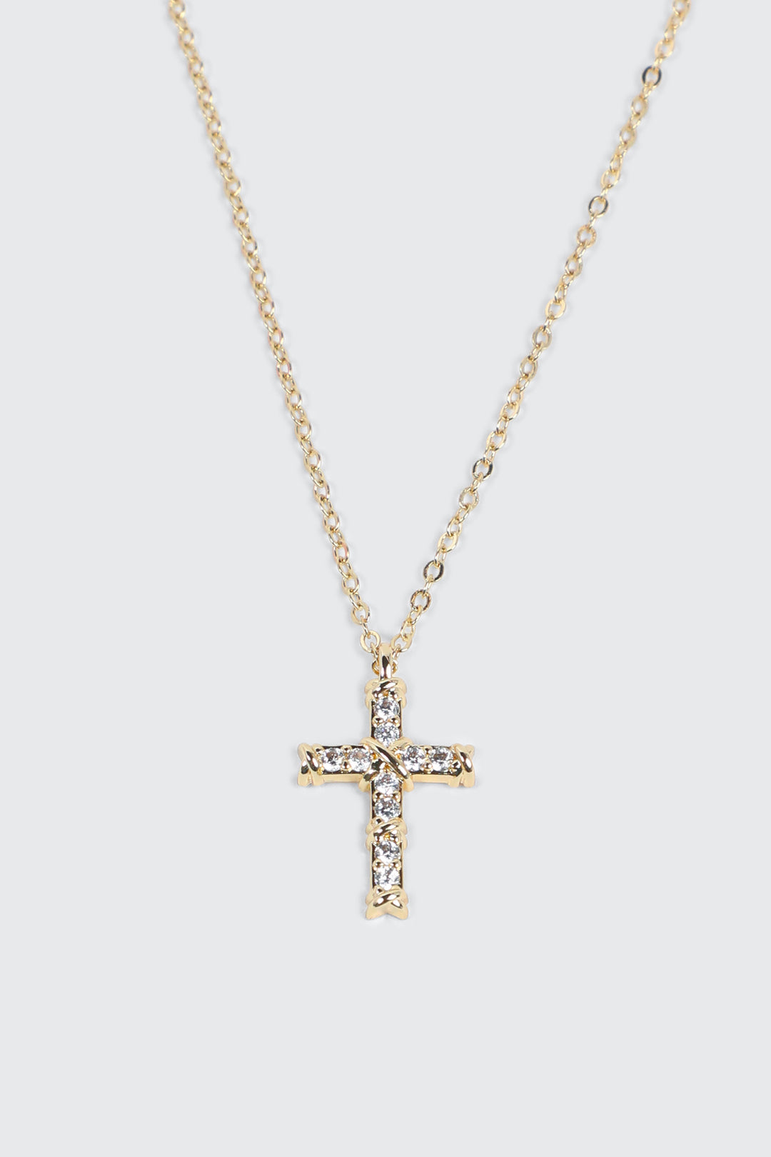 14K Gold Plated Cross Necklace