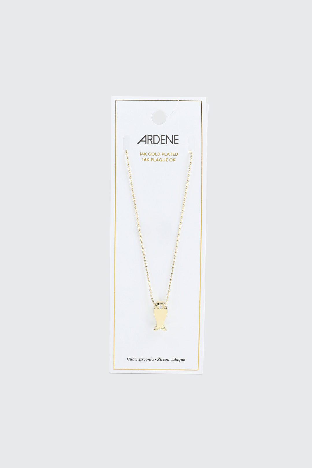 14K Gold Plated Fish Necklace
